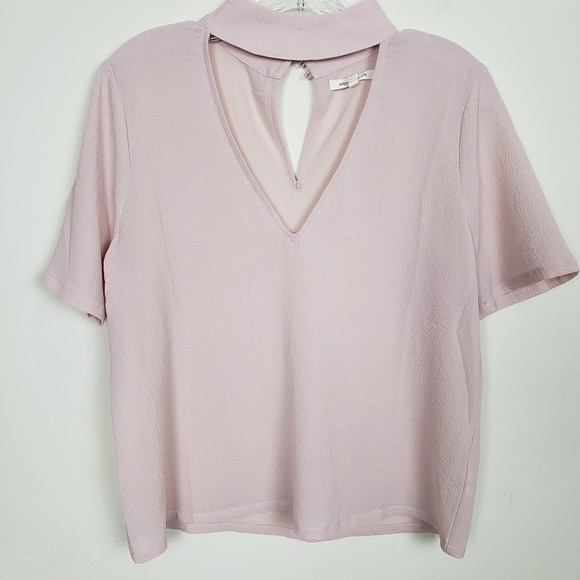 AVEC LES FILLES claire v-neck choker blouse - Picture 5 of 8